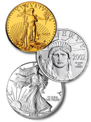 Coins, gold eagles, silver eagles, platinum eagles, rare coins, coin gallery